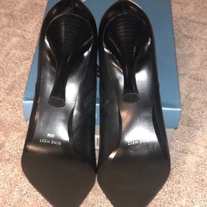 Nine West Leather Ankle Boots Black